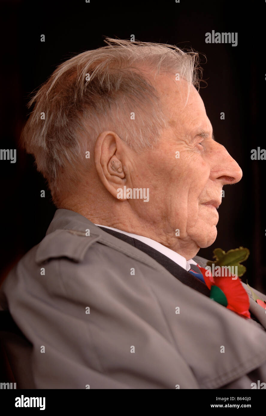 DIE LETZTEN ÜBERLEBENDEN BRITISCHEN TOMMY HARRY PATCH TEILNAHME AN DER EINFÜHRUNG DER 2007 MOHN BESCHWERDE WESTON SUPER MARE SOMERSET Stockfoto