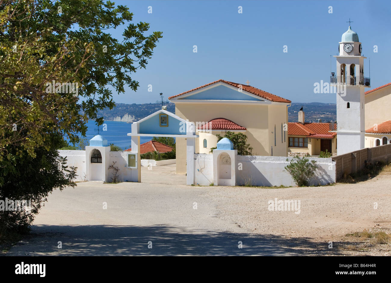 Kirche ersetzt, in der Nähe Panayia Sision Kloster Kefalonia Griechenland Stockfoto