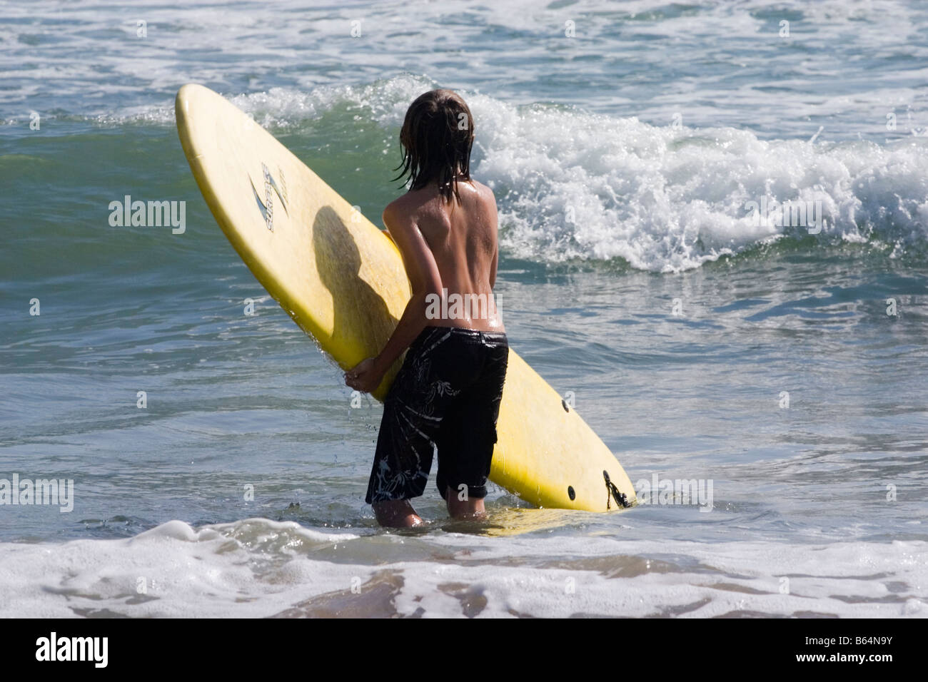 Young-California surfer Stockfoto