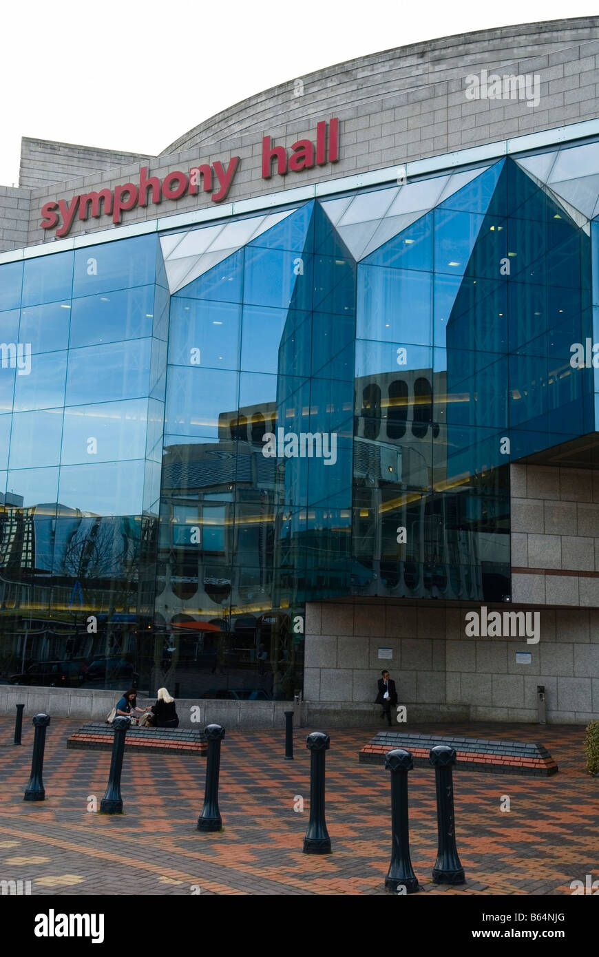 Symphony Hall-Fassade Stockfoto