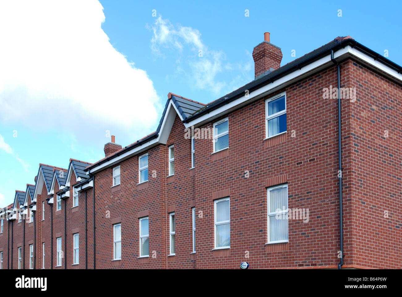 neue günstige Wohnprojekt in Leeds, Yorkshire, Großbritannien Stockfoto
