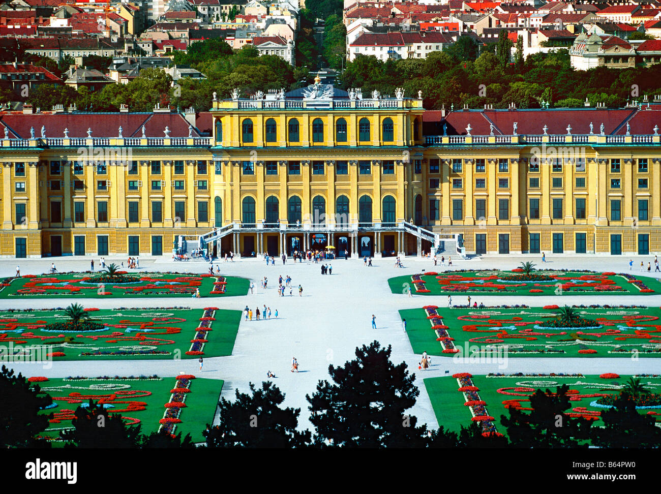 Schloss Schönbrunn in der Nähe von Wien Stockfoto