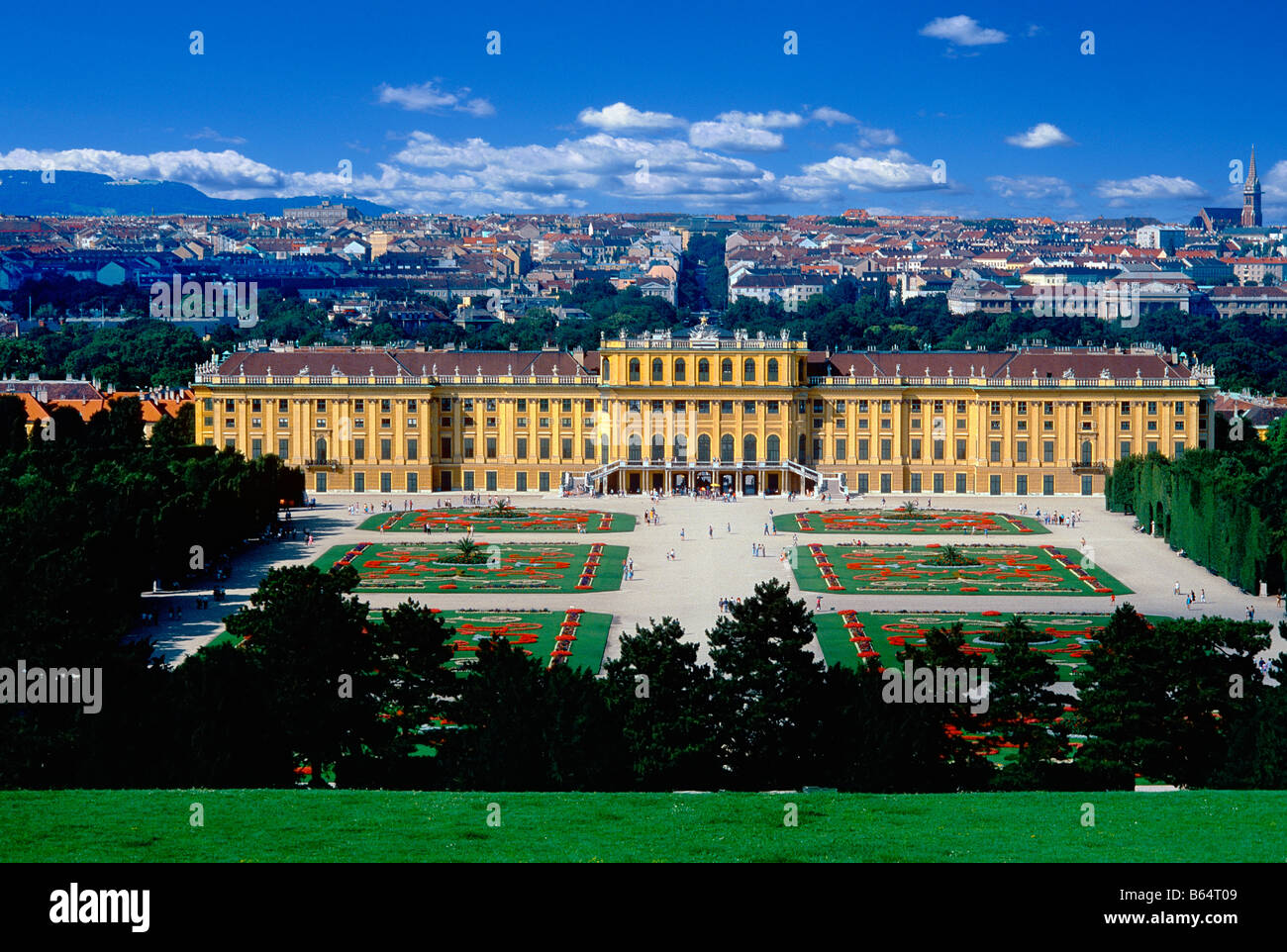 Schloss Schönbrunn in Wien Stockfoto