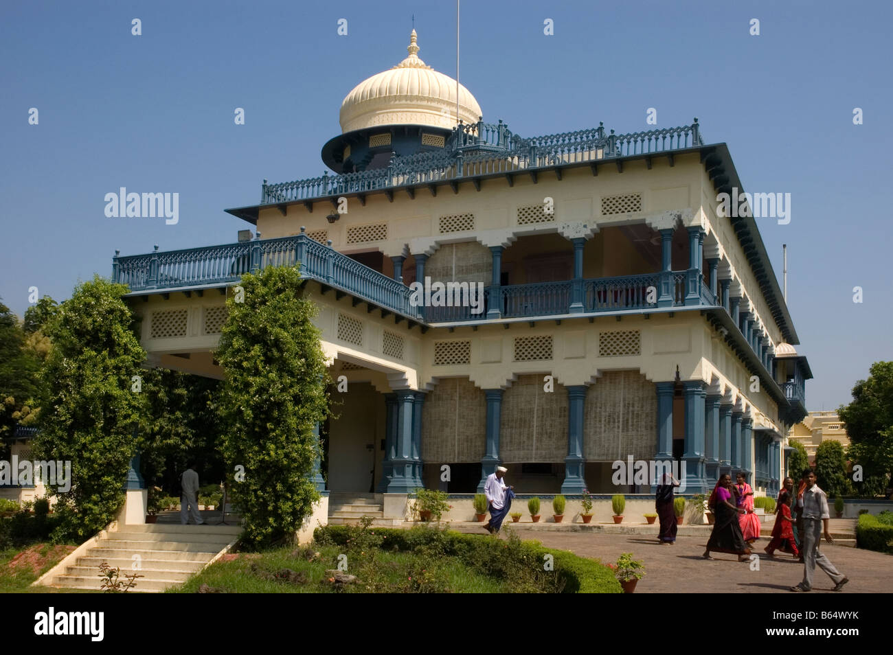 Anand Bhavan, das Haus der Familie von Jawaharlal Nehru, Indiens erster Premierminister, Allahabad, Indien. Stockfoto