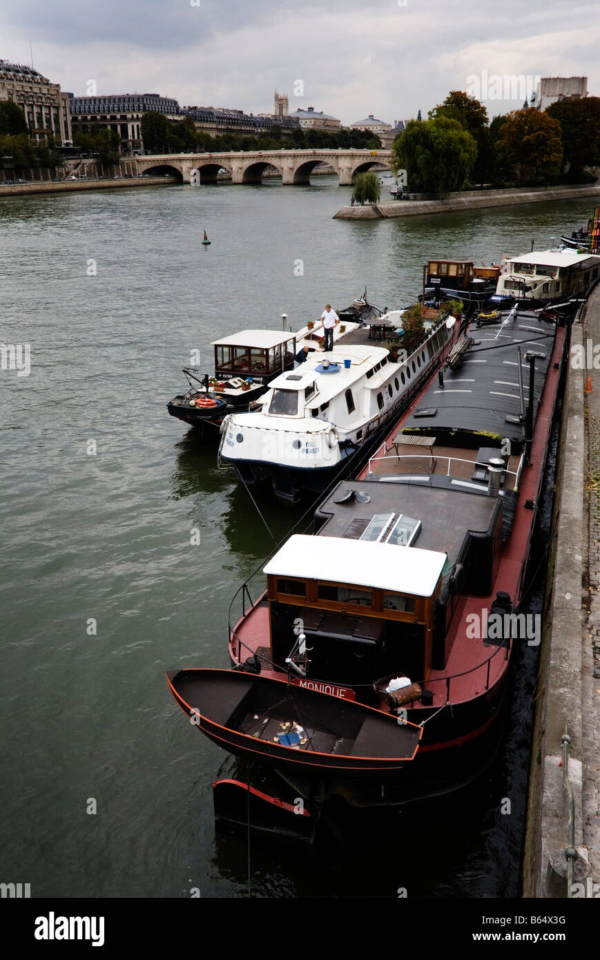 Seineufer, Paris, Frankreich Stockfoto