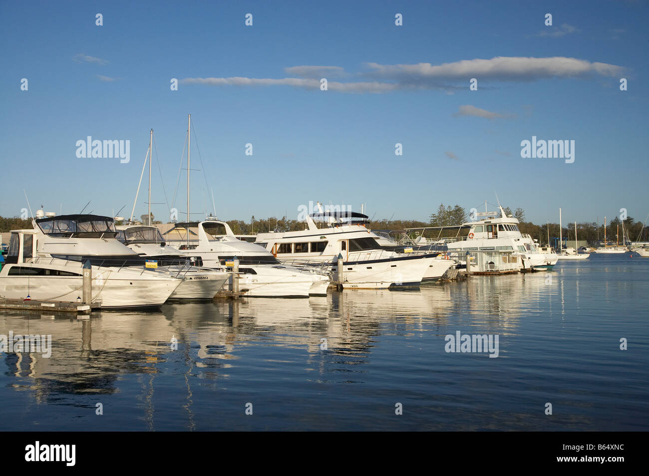 Mariners Cove Marina Gold Coast Queensland Australien Stockfoto