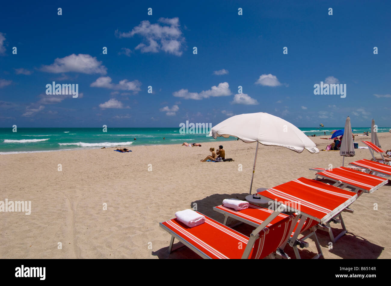 Strand "South Beach" Miami "Gold Coast" Florida Vereinigte Staaten von Amerika Stockfoto