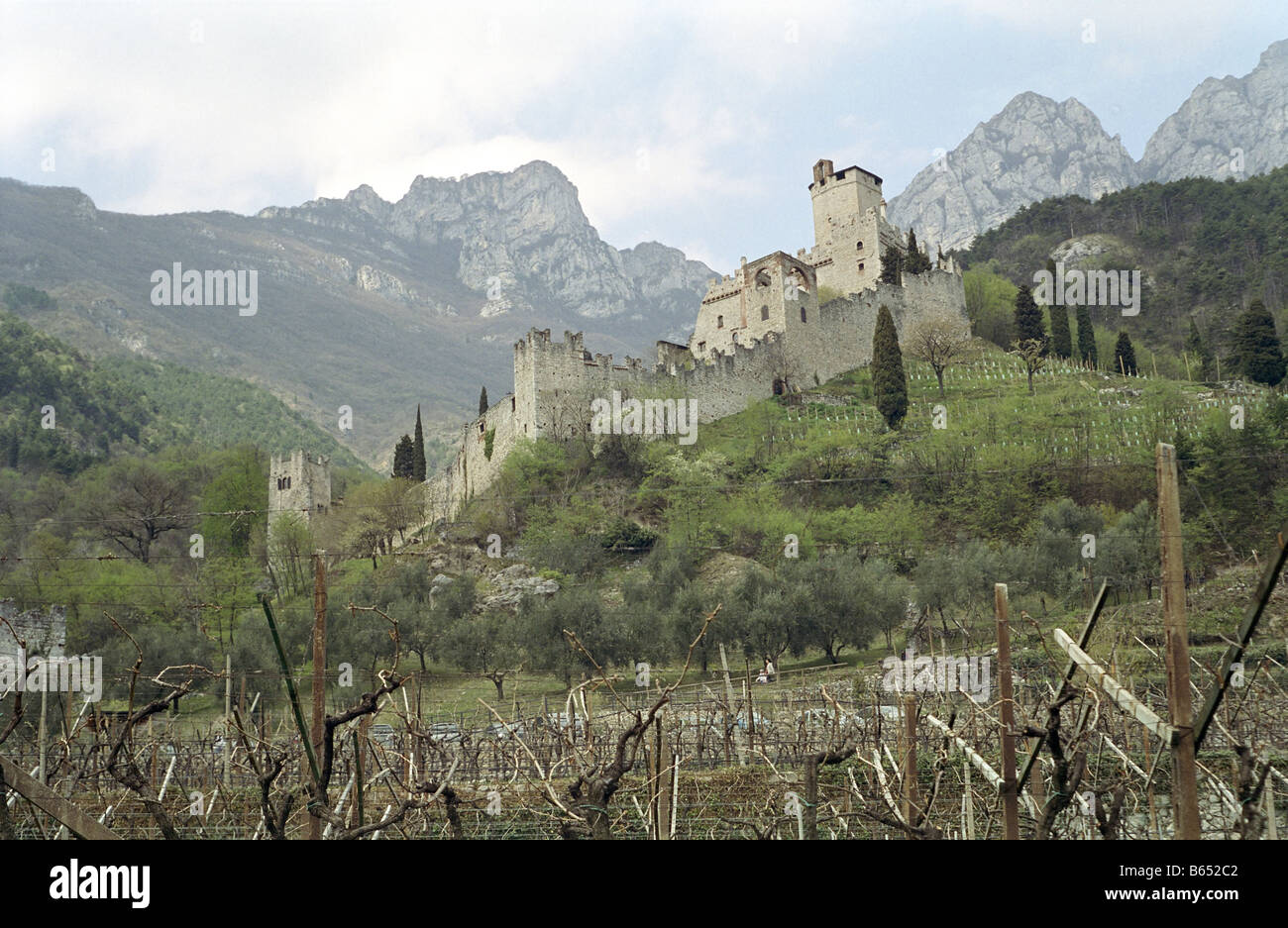 Castello di Avio Sabbionara di Avio Trento Stockfoto