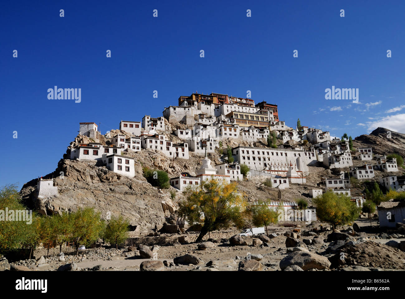 Thikse Kloster ist Ladakh berühmte Kloster ist eines der schönsten Kloster Stockfoto