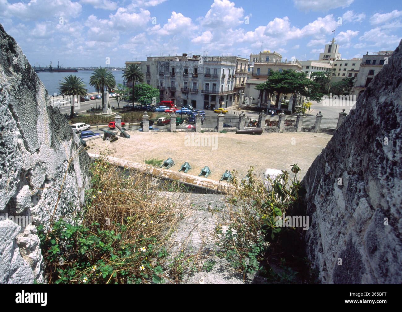 Blick vom Castillo de la Real fuerza Havanna Kuba Stockfoto