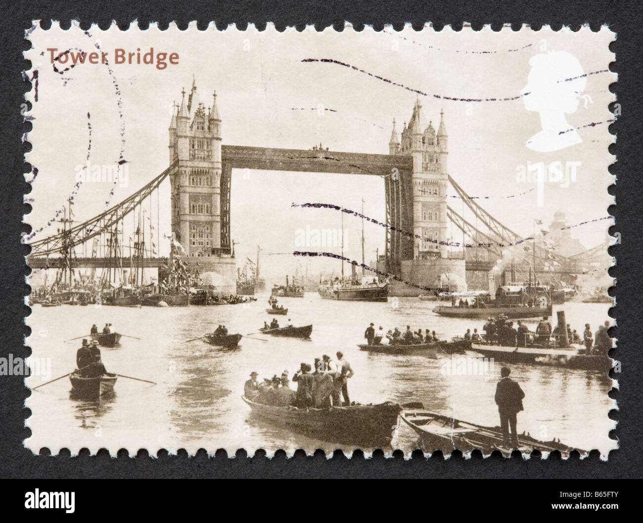 Britische Briefmarke Stockfoto