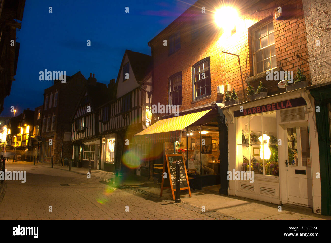 Neue Straße Worcester Worcestershire England Großbritannien Stockfoto