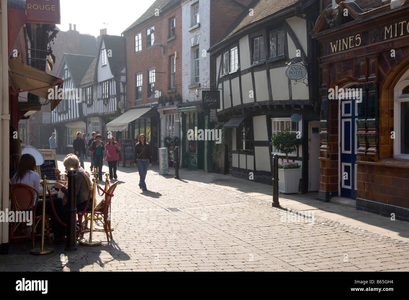 Friar Street Worcester Worcestershire England Großbritannien Europa Stockfoto