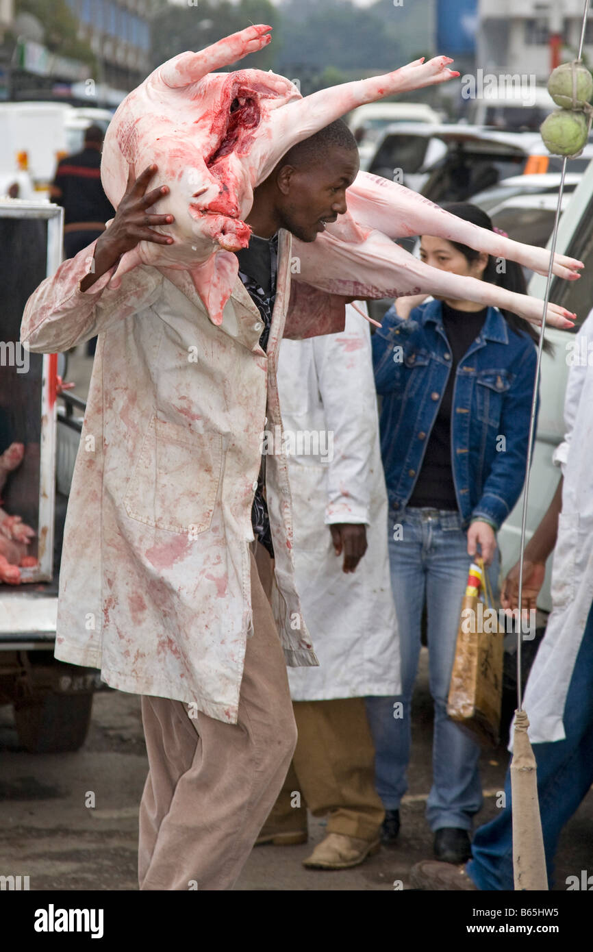 Stadt Markt Nairobi Kenia Afrika Stockfoto