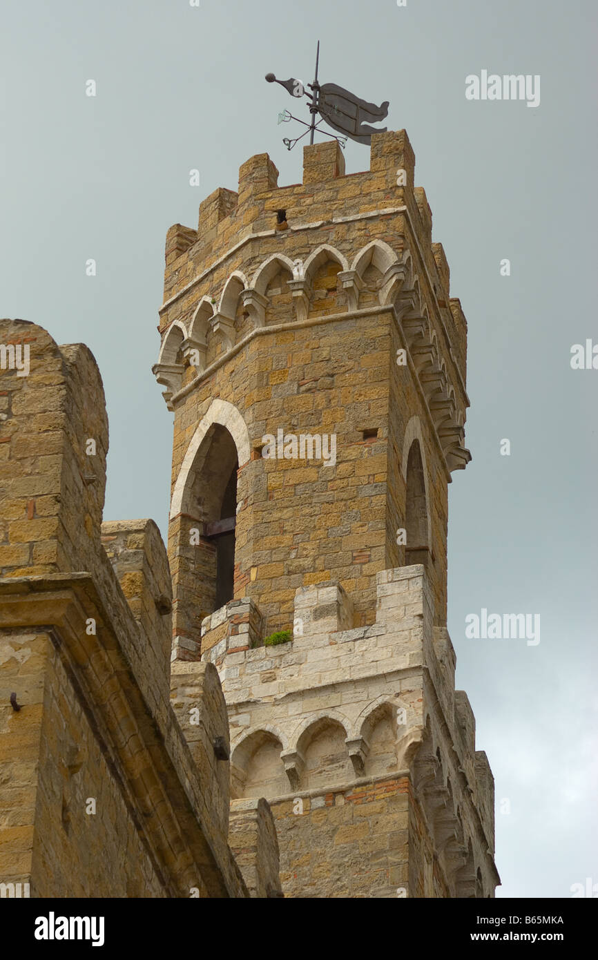 Stadtansicht von Volterra, Toskana, Italien, Europa Stockfoto