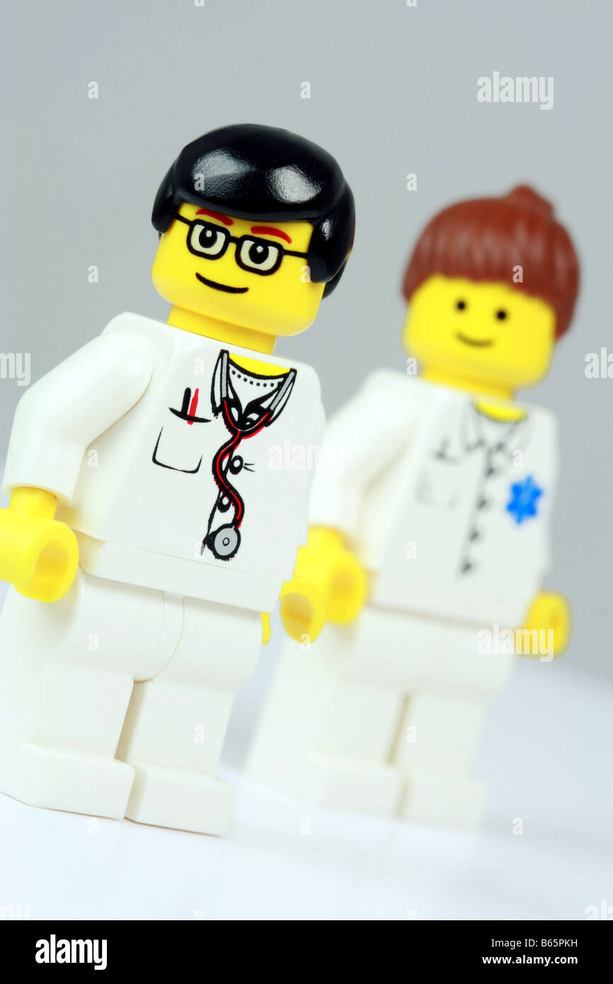 team of lego nurses Stockfoto