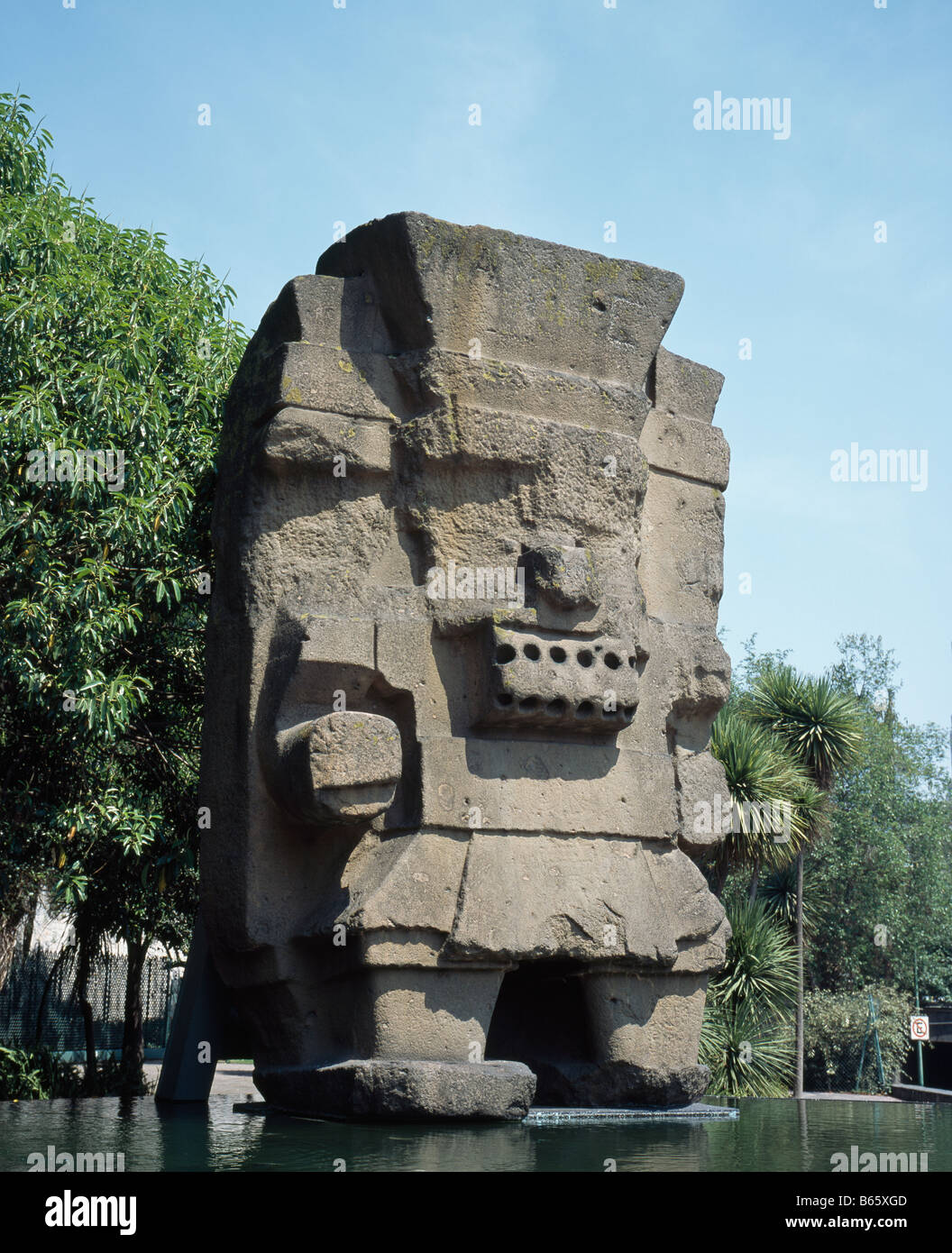 Mexiko-Stadt Maya-Kopf Stockfoto