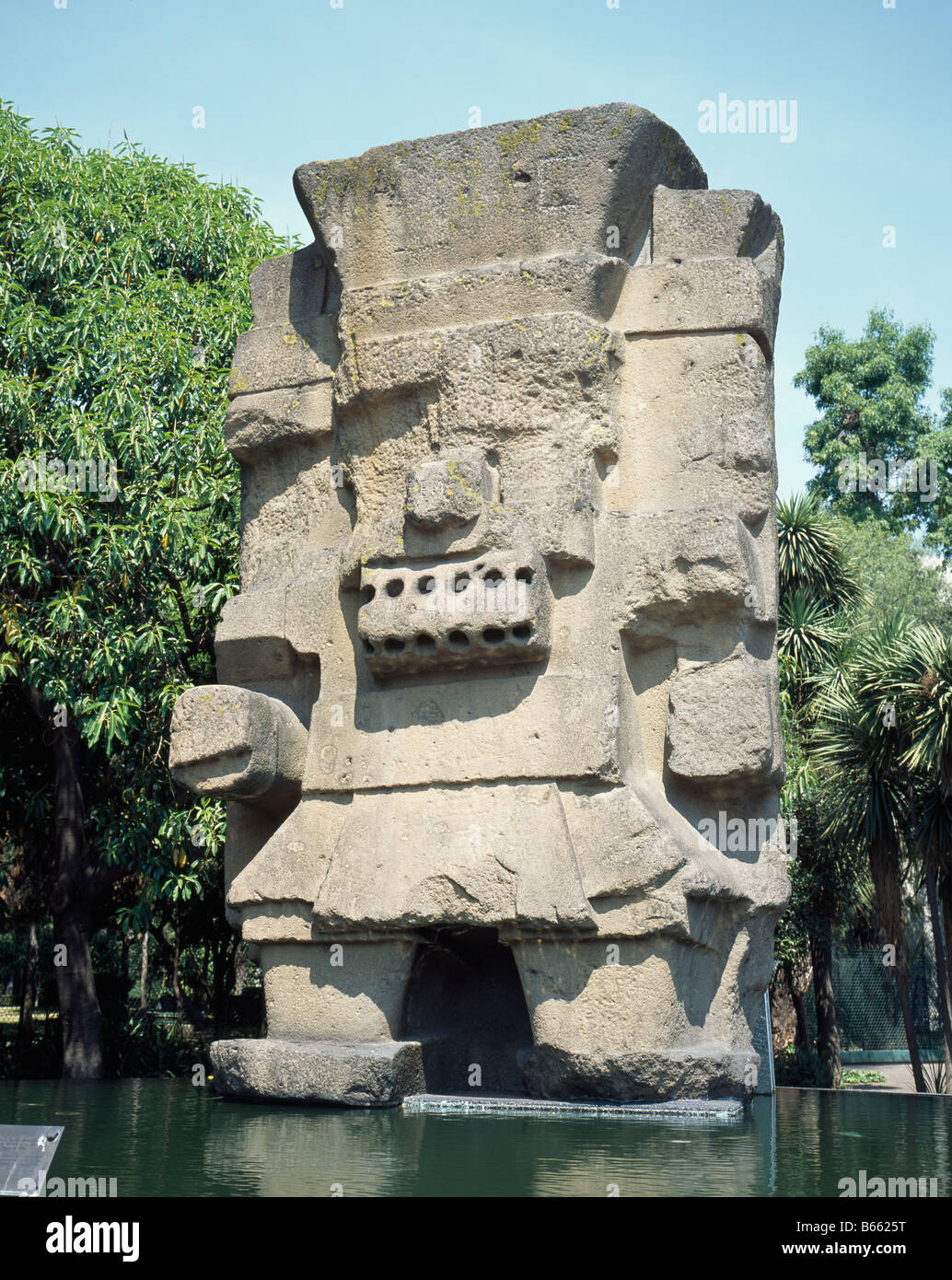 Mexiko-Stadt Maya-Kopf Stockfoto