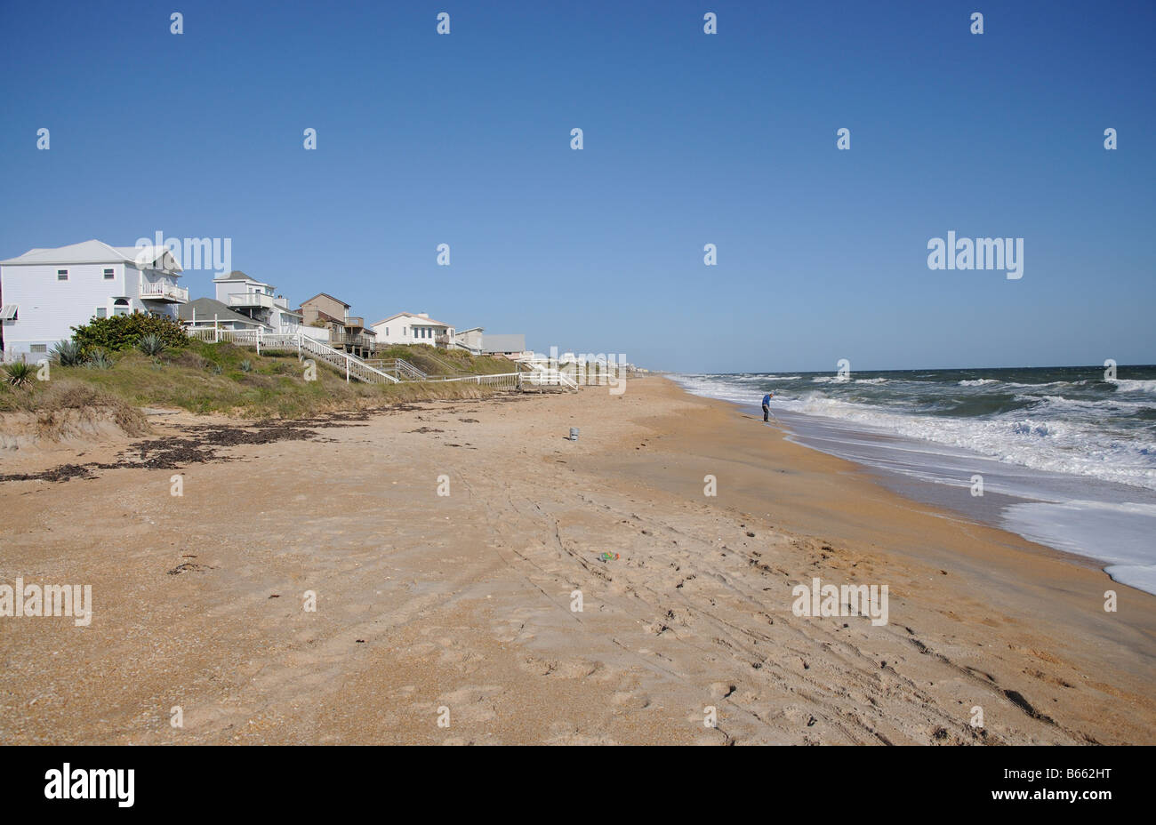 North Beach an der Atlantikküste von Florida in der Nähe von St. Augustine USA Stockfoto