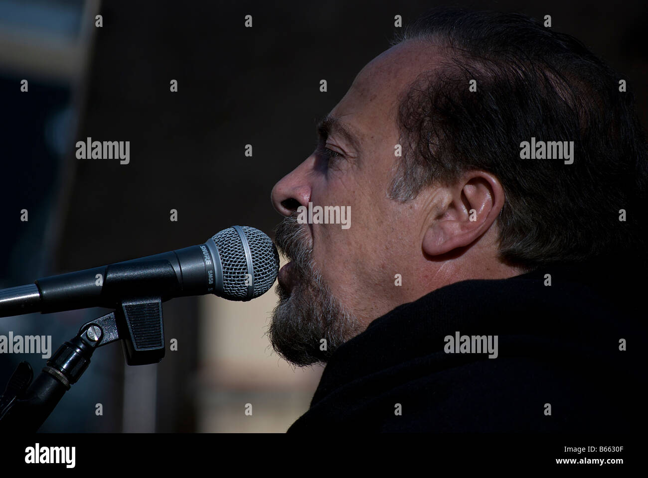 Fado-Sänger Stockfoto