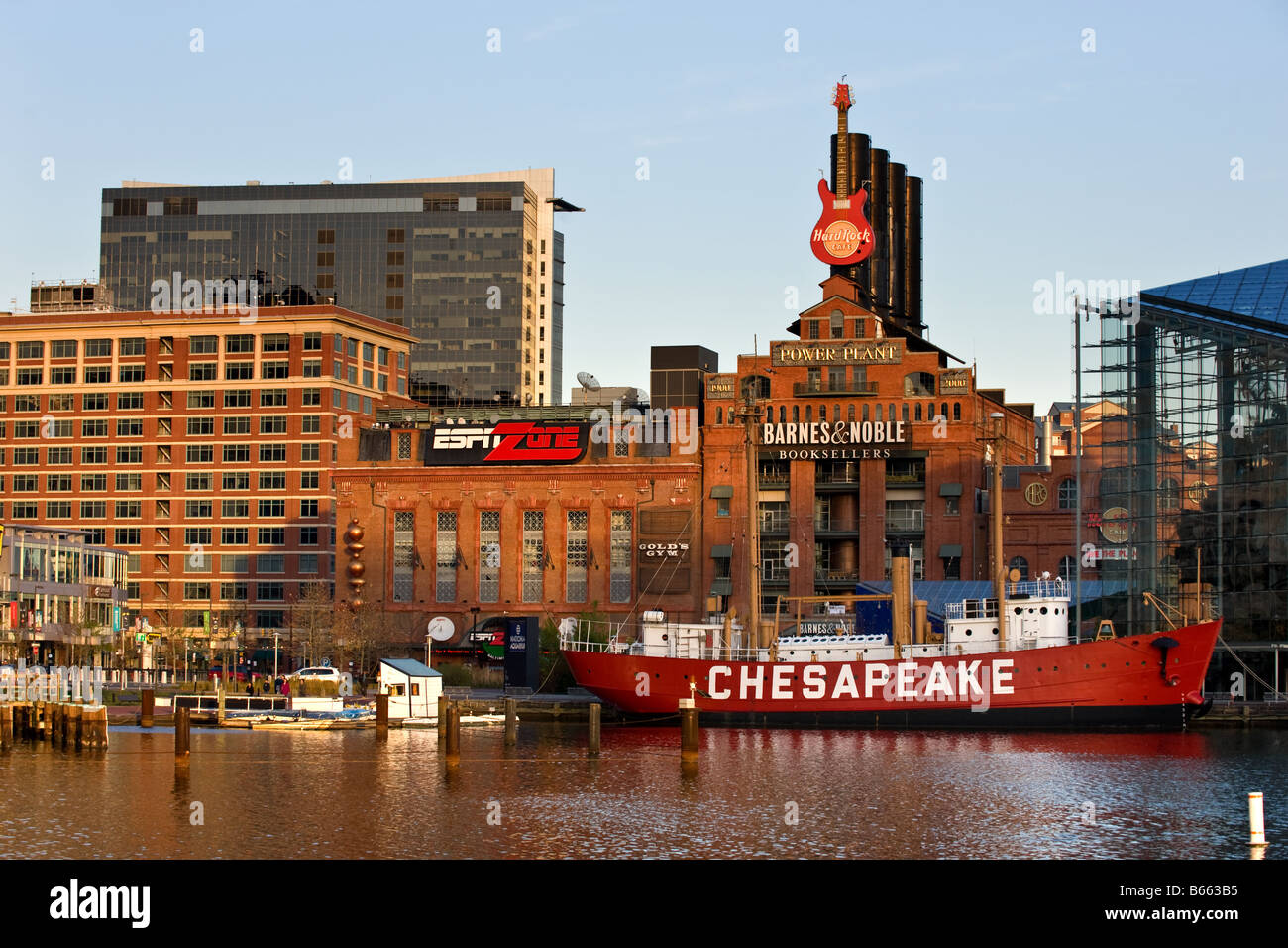 Baltimore Inner Harbor Stockfoto