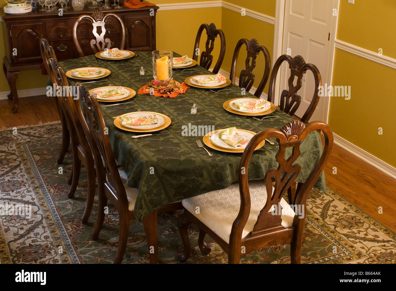 Abendessen-Einstellung Stockfoto