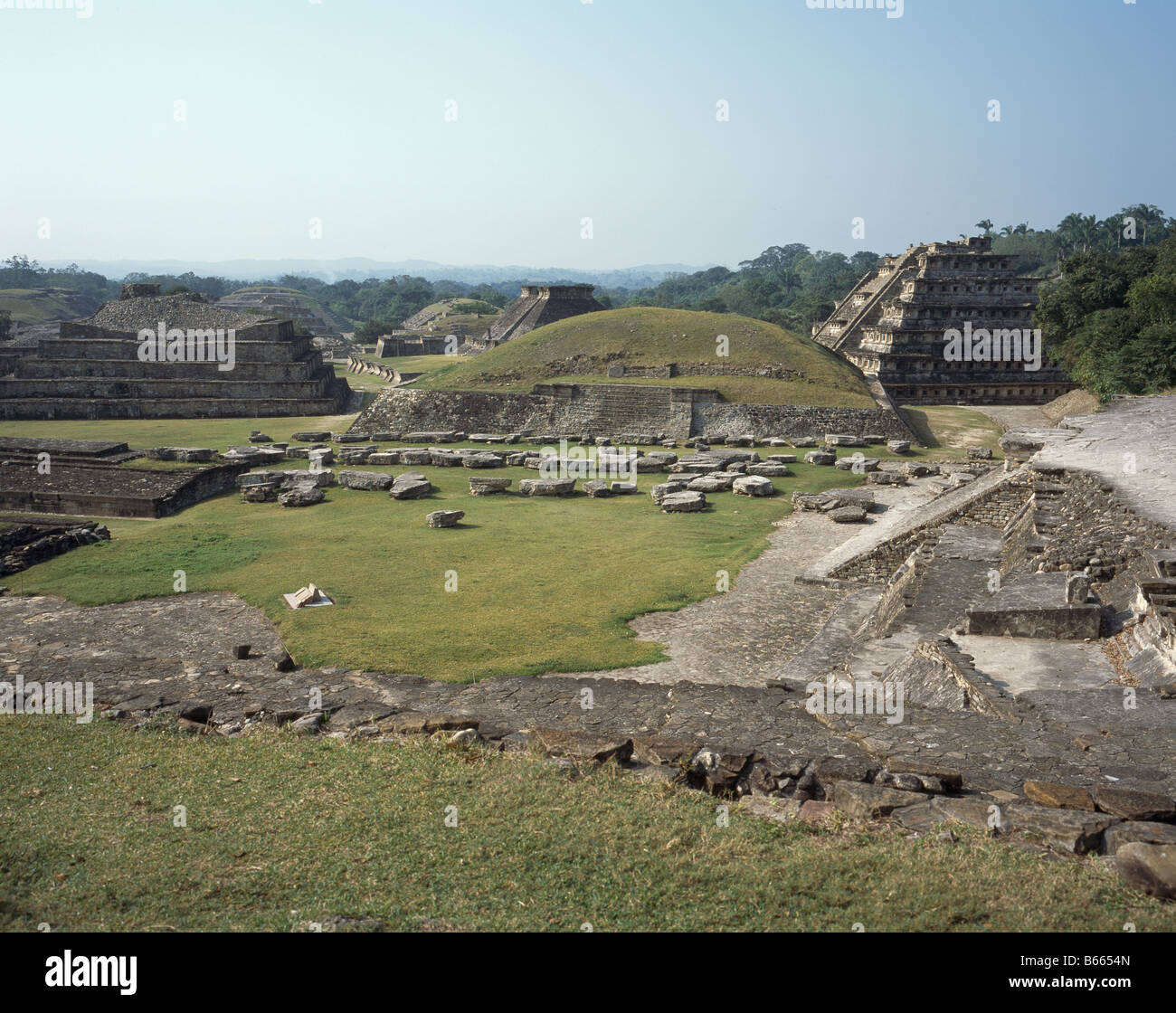 EL Tajin, Mexiko. Allgemeine Ansicht Stockfoto