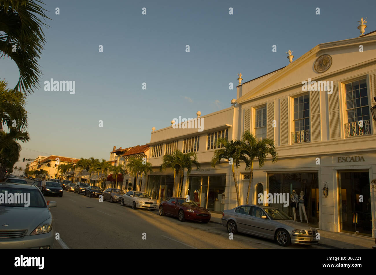 Wert Avenue Palm Beach Gold Coast in Florida Vereinigte Staaten von Amerika Stockfoto