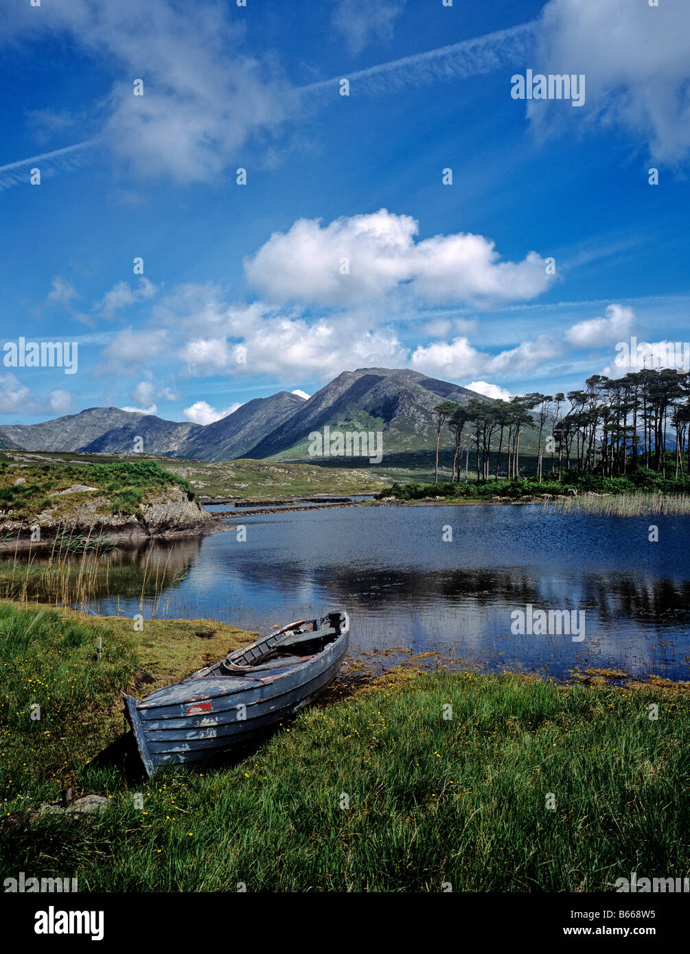 1537 Lough Derryclare Twelve Bens Connemara Co Galway Irland Stockfoto