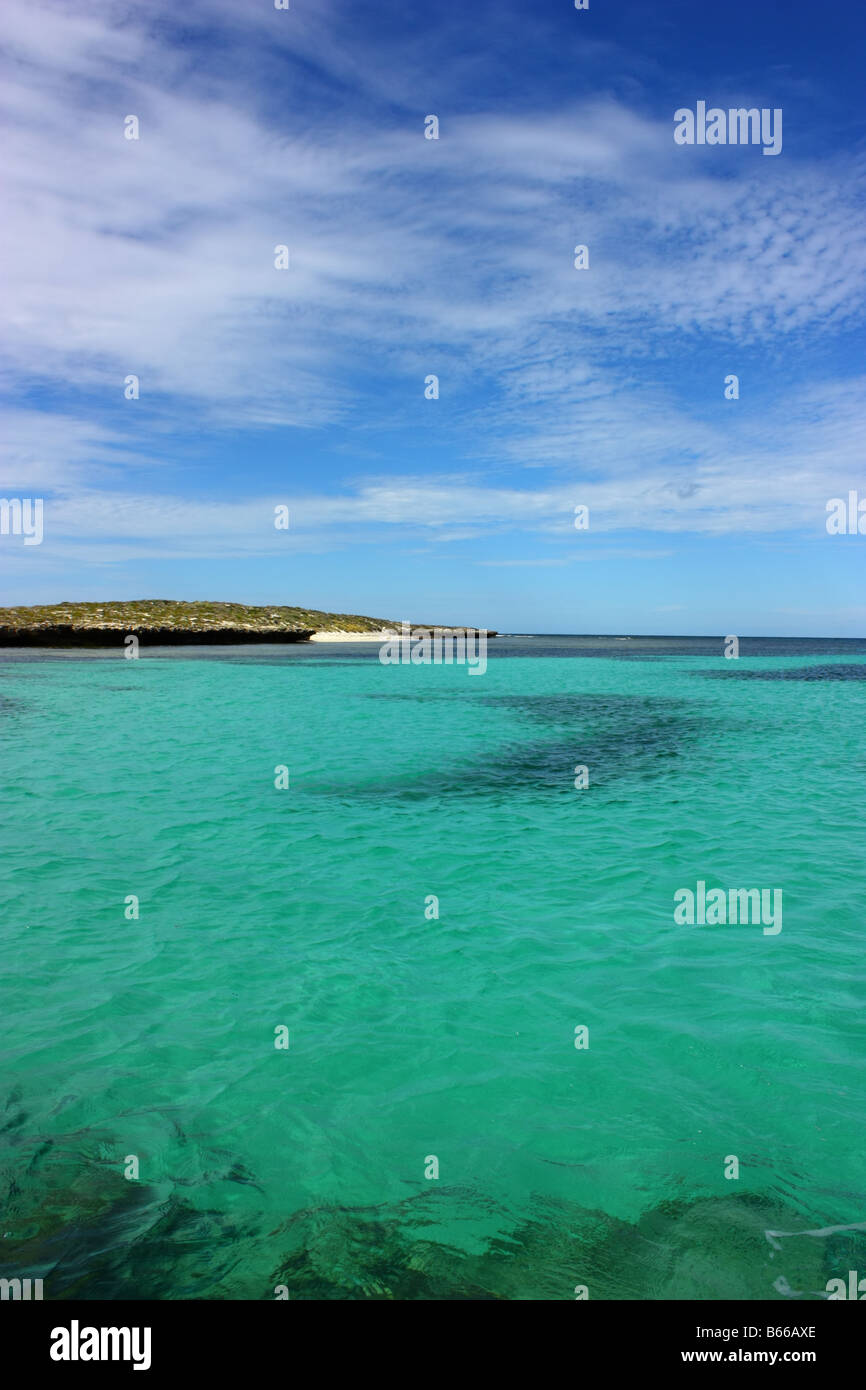 Westende West Wallaby Insel auf den Abrolhos Inseln Stockfoto