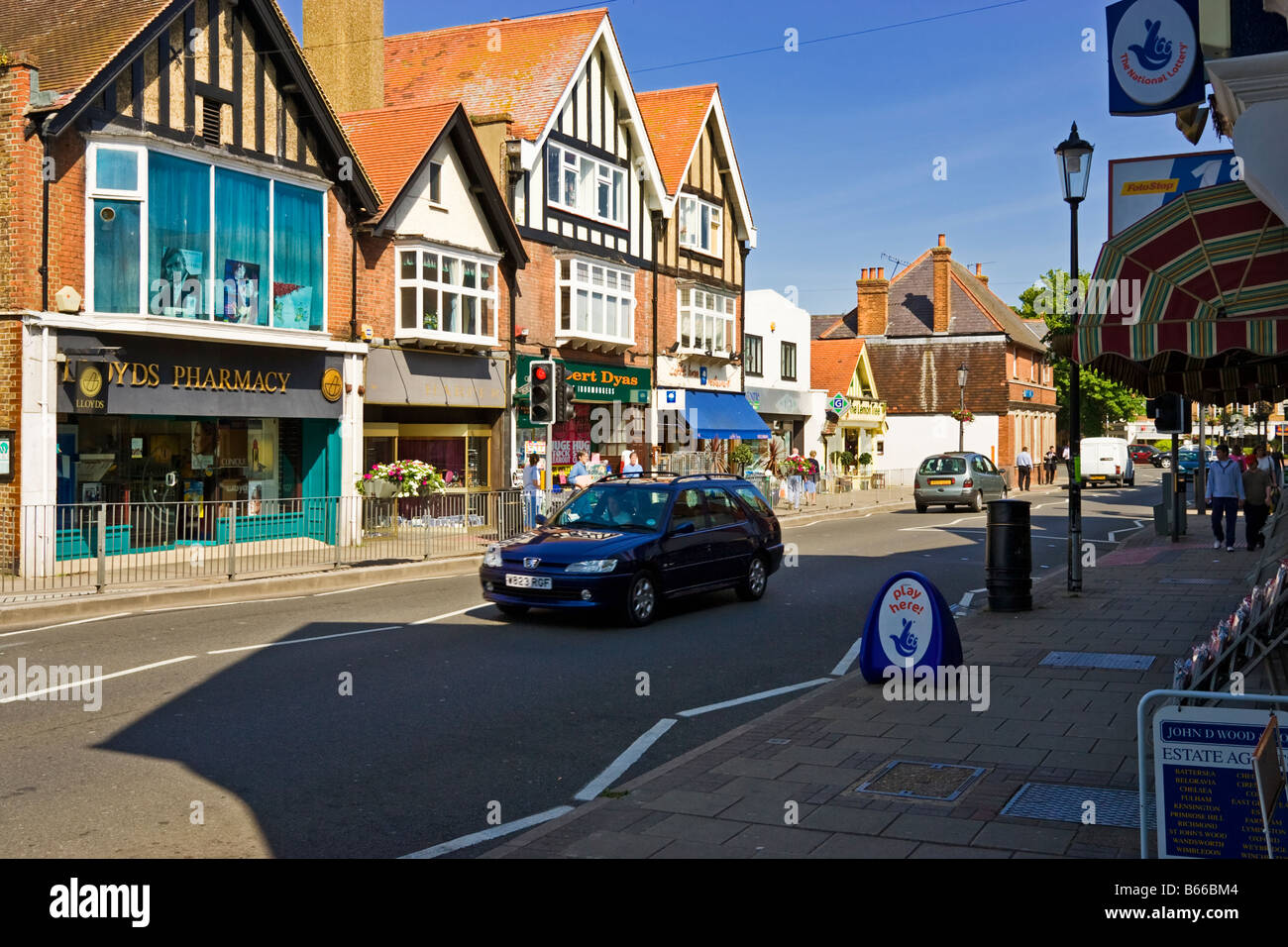 Cobham Stadtzentrum, Surrey, England UK Stockfoto