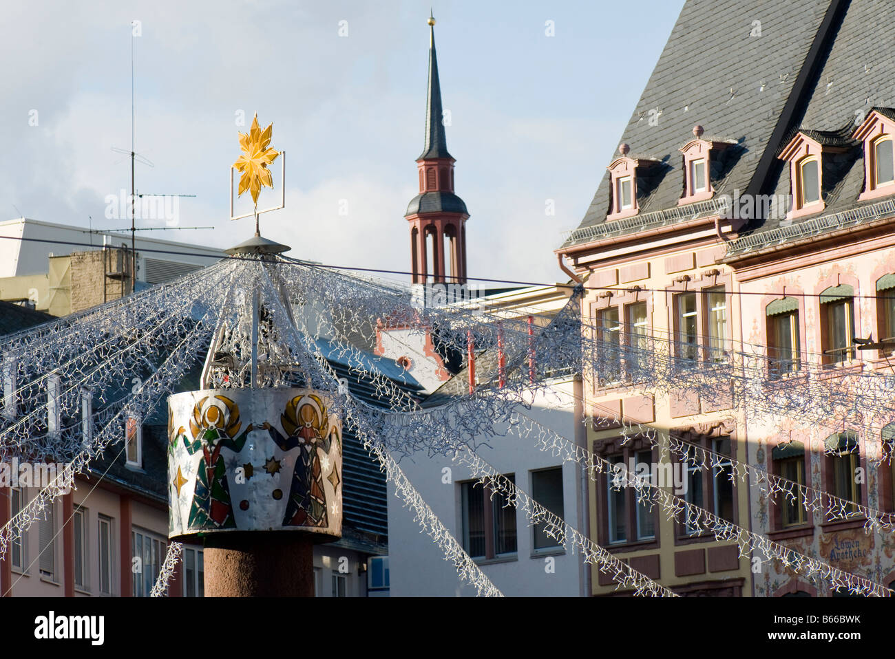 Szenen aus einer deutschen Weihnachtsmarkt Stockfoto