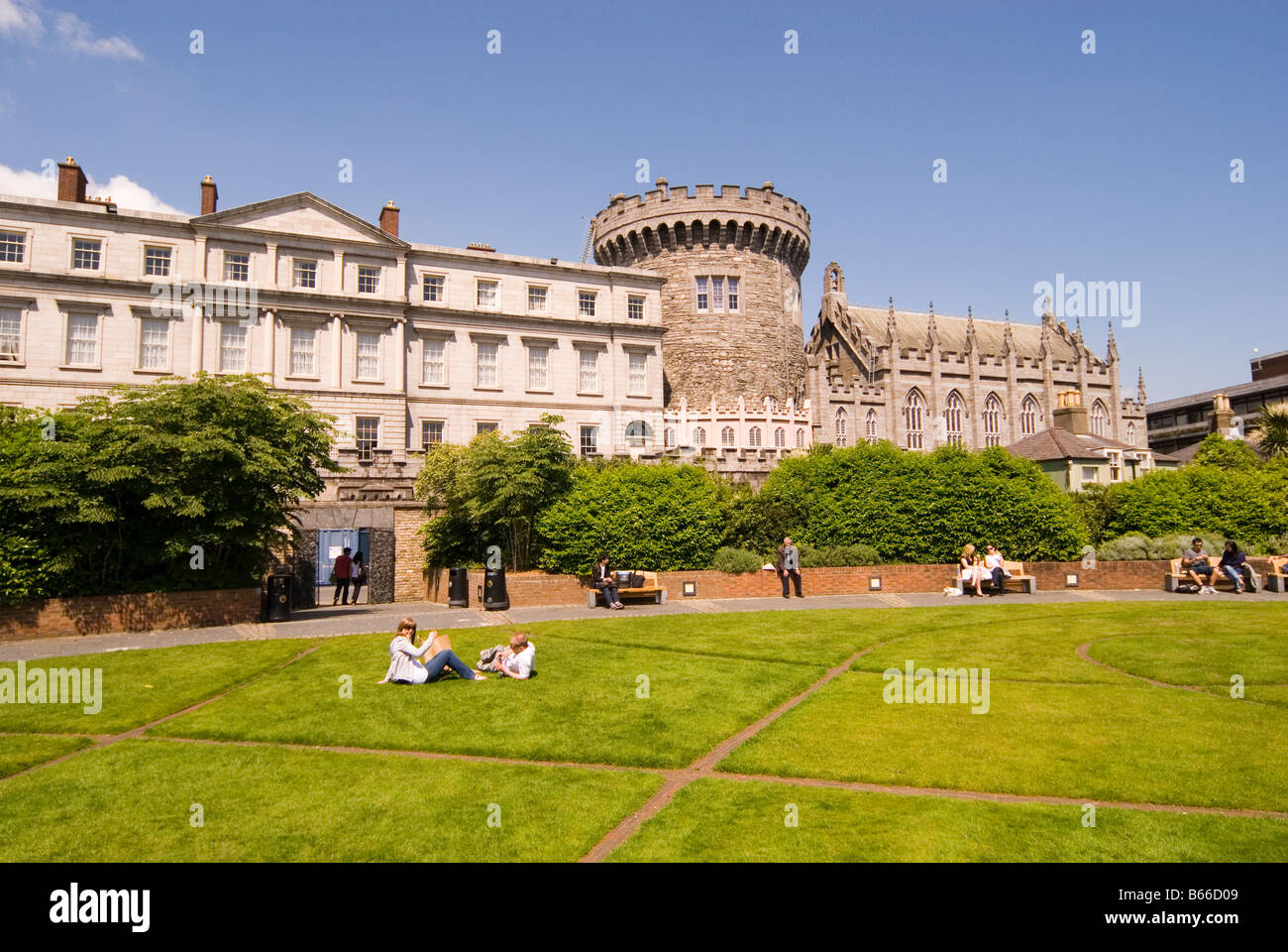 Schloss von Dublin Irland Stockfoto