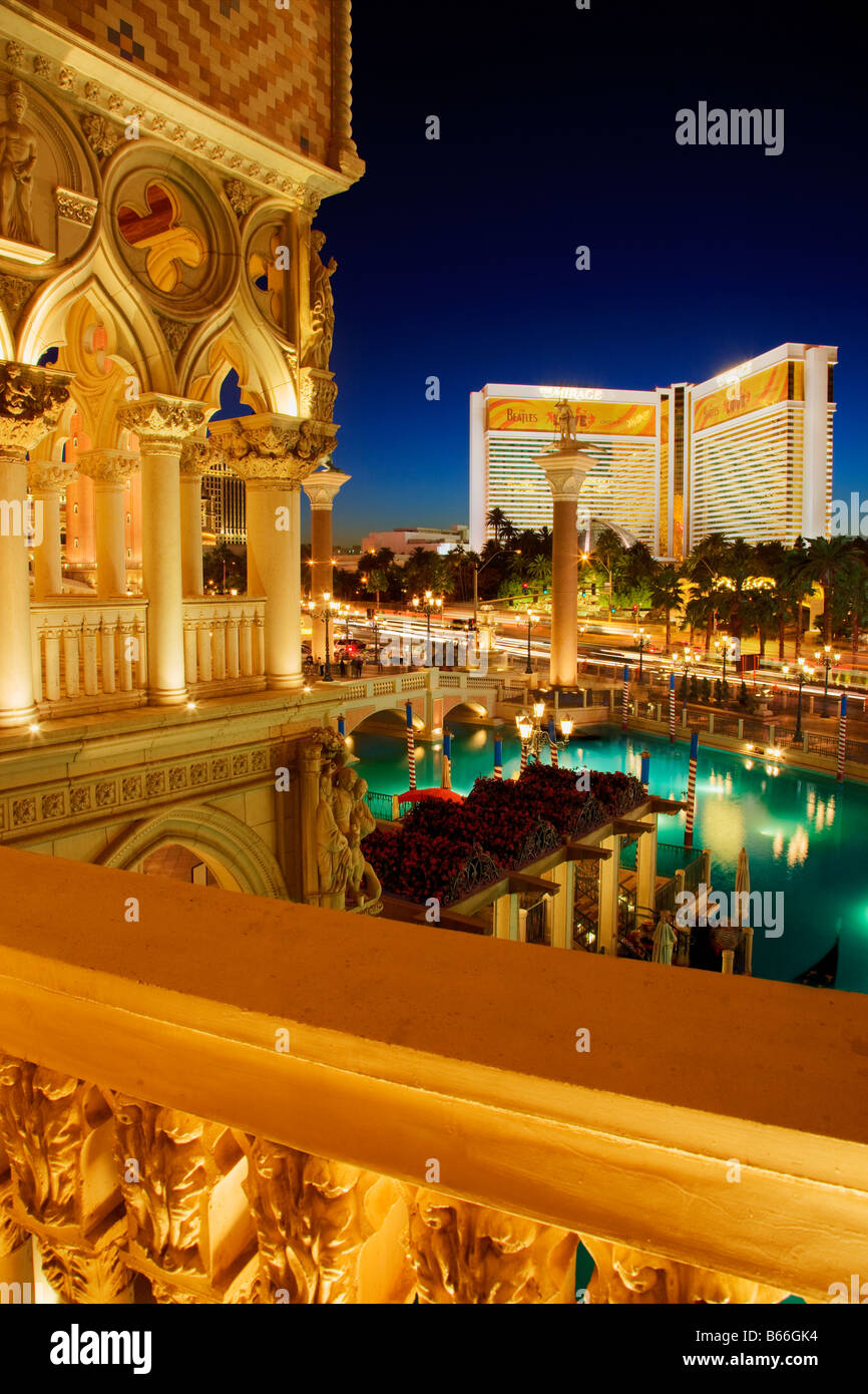 Das Venetian Resort Hotel und Casino Las Vegas Nevada Stockfoto