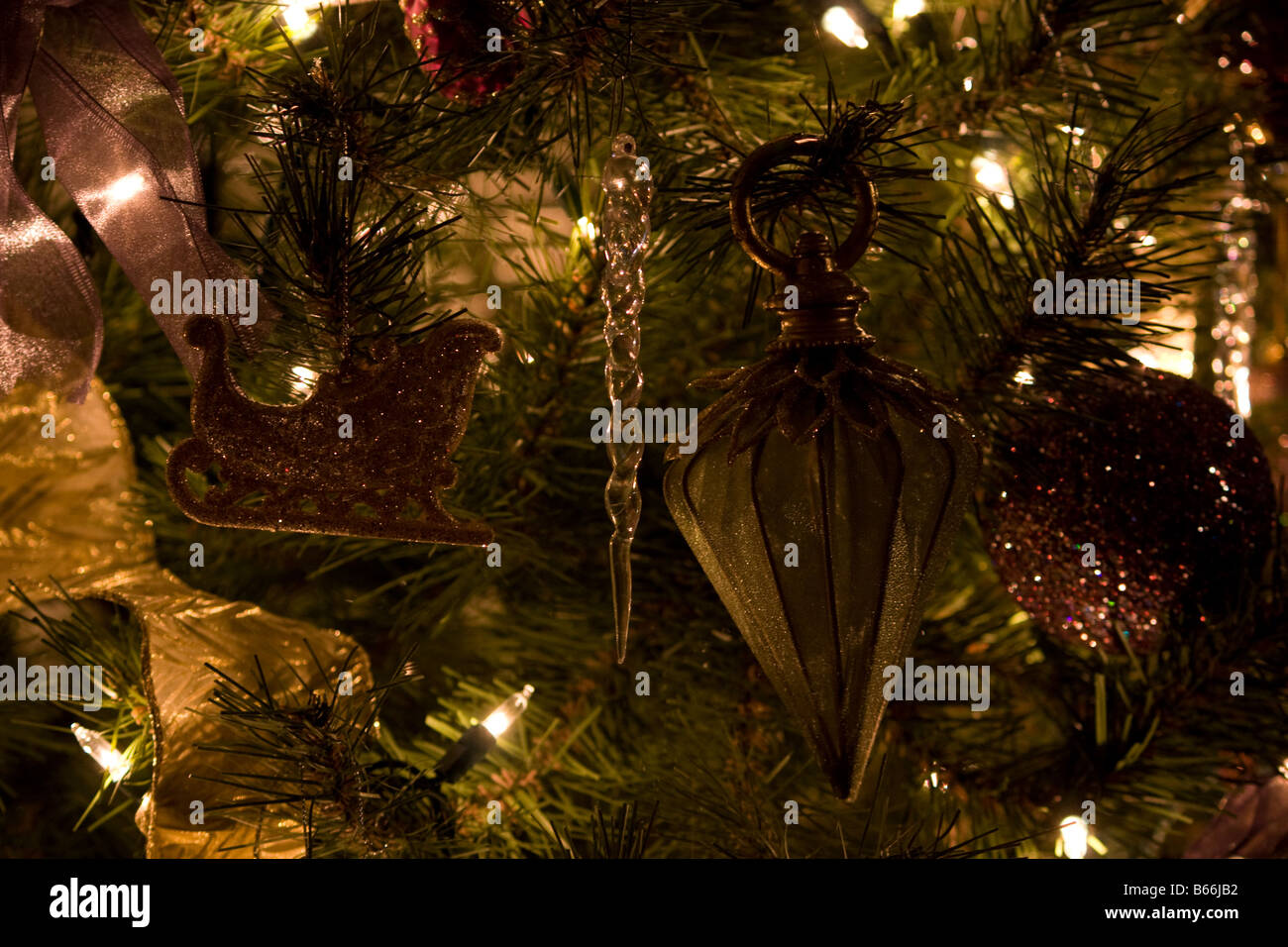 Christbaumschmuck. Stockfoto