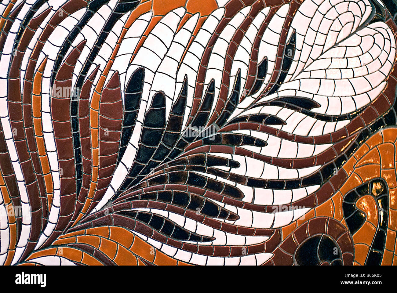 Mosaik am Espresso vivace Roasteria, Seattle, Washington Stockfoto