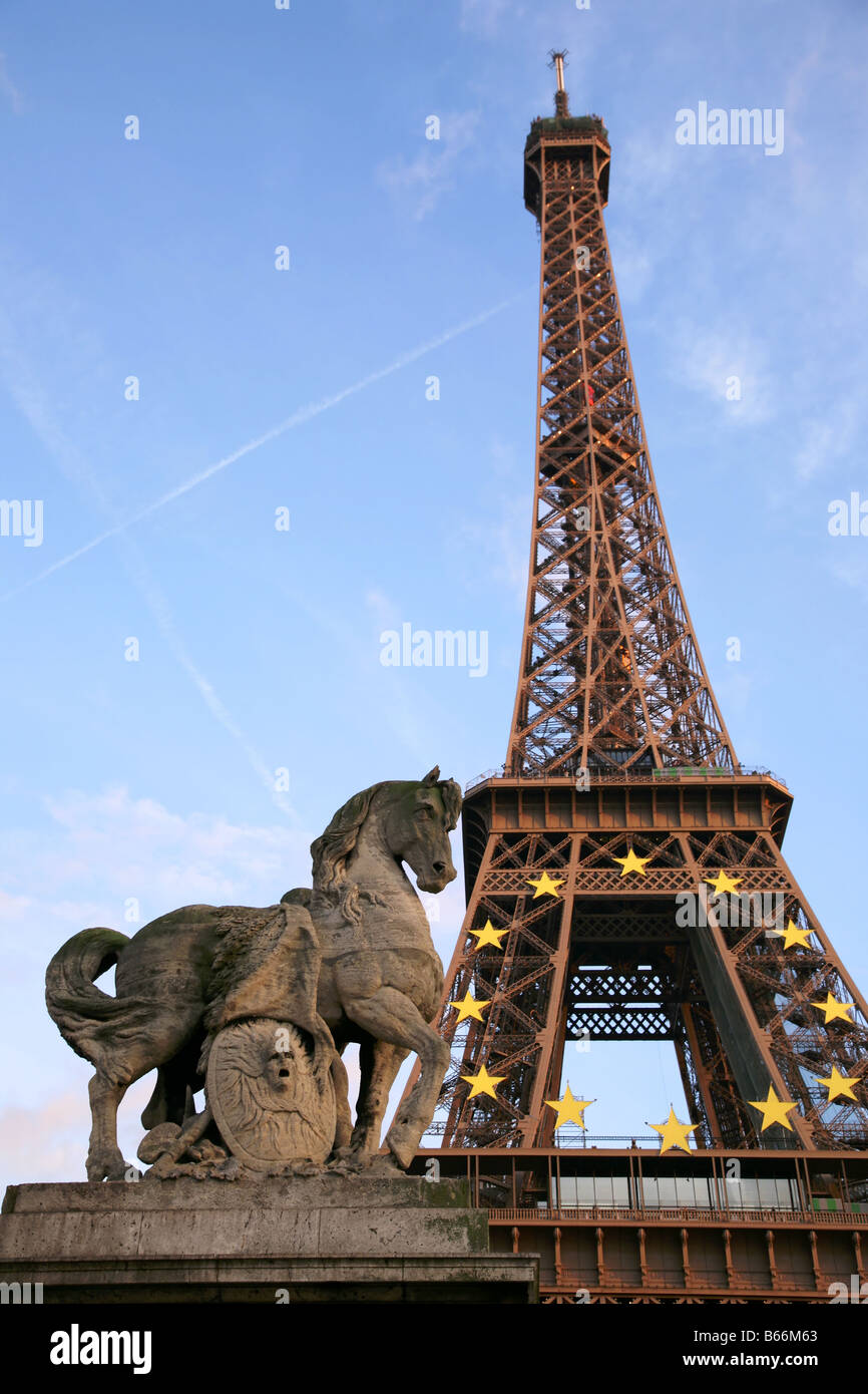 D Tour Eiffel Stockfoto