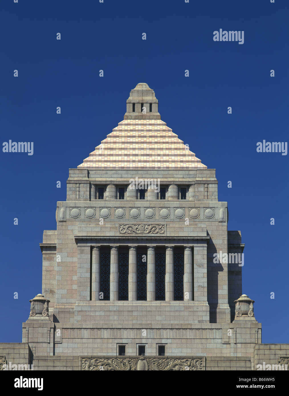 Nahaufnahme der Nationalen Diät Gebäude Stockfoto