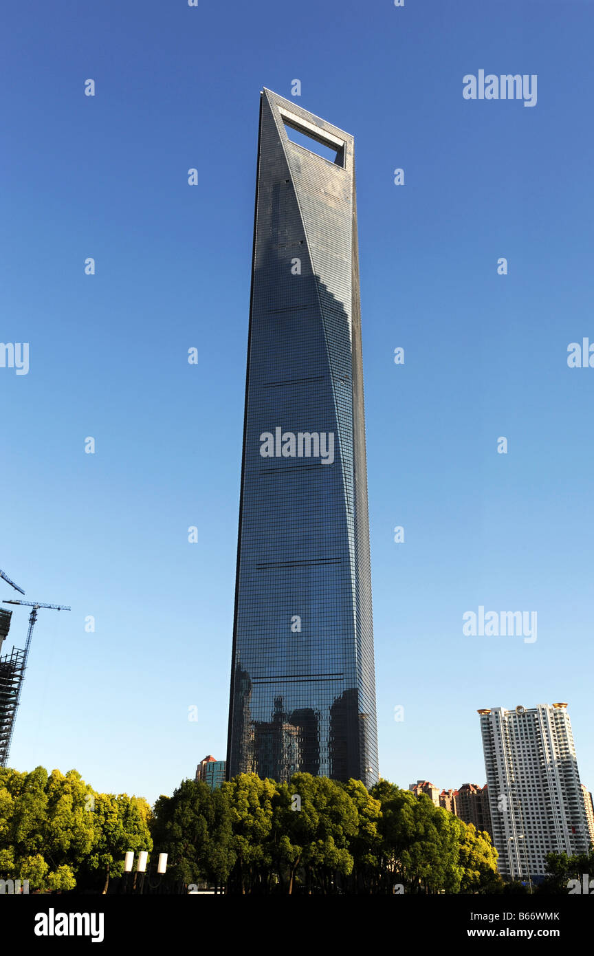 Shanghai World Finance Center, Pudong, Shanghai, China Stockfoto