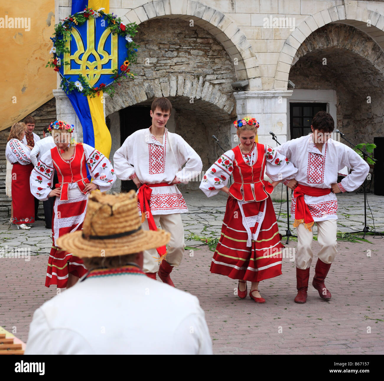 Ukrainische Volksfest, Kamianets Podilskyi, Podolien, Oblast Chmelnyzkyj (Provinz), Ukraine Stockfoto