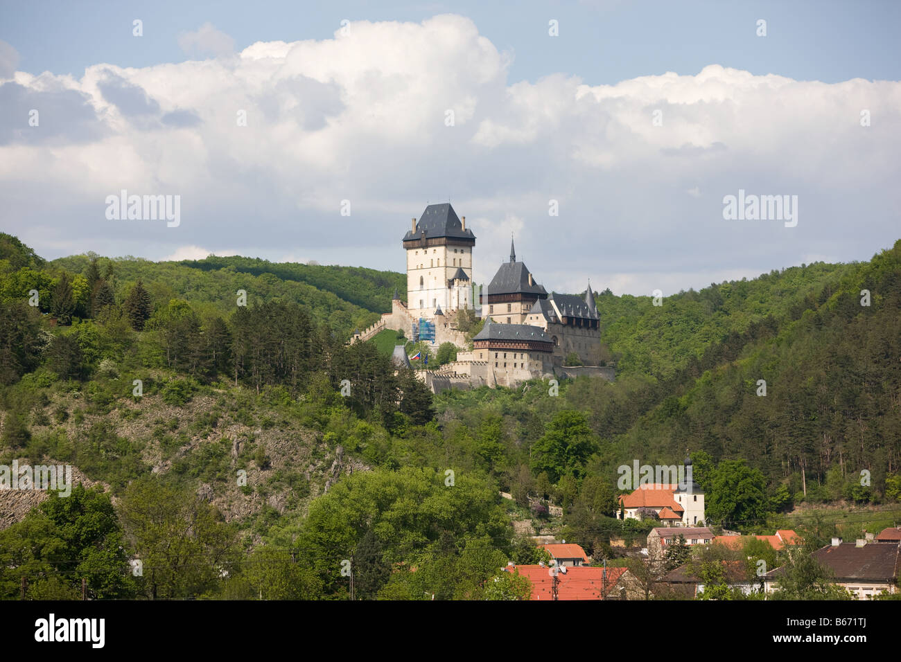 Karlstein-Tschechien Stockfoto