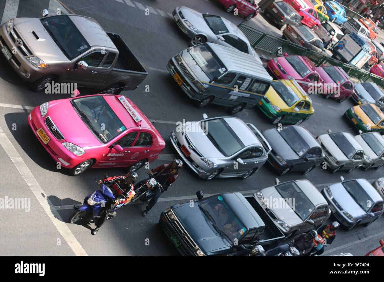 Bangkok-Verkehr Stockfoto