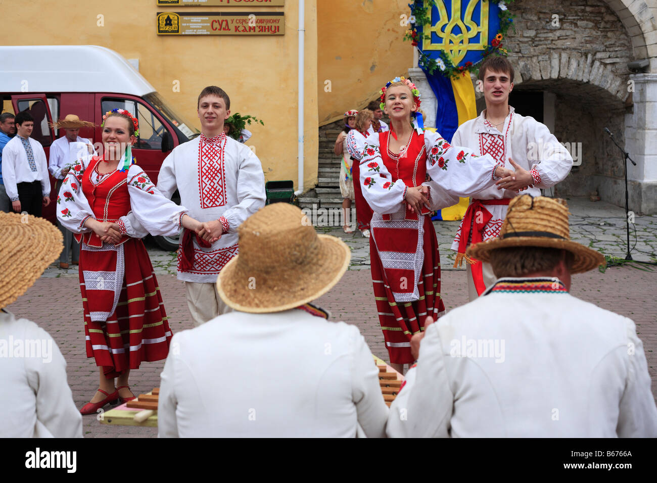 Ukrainische Volksfest, Kamianets Podilskyi, Podolien, Oblast Chmelnyzkyj (Provinz), Ukraine Stockfoto