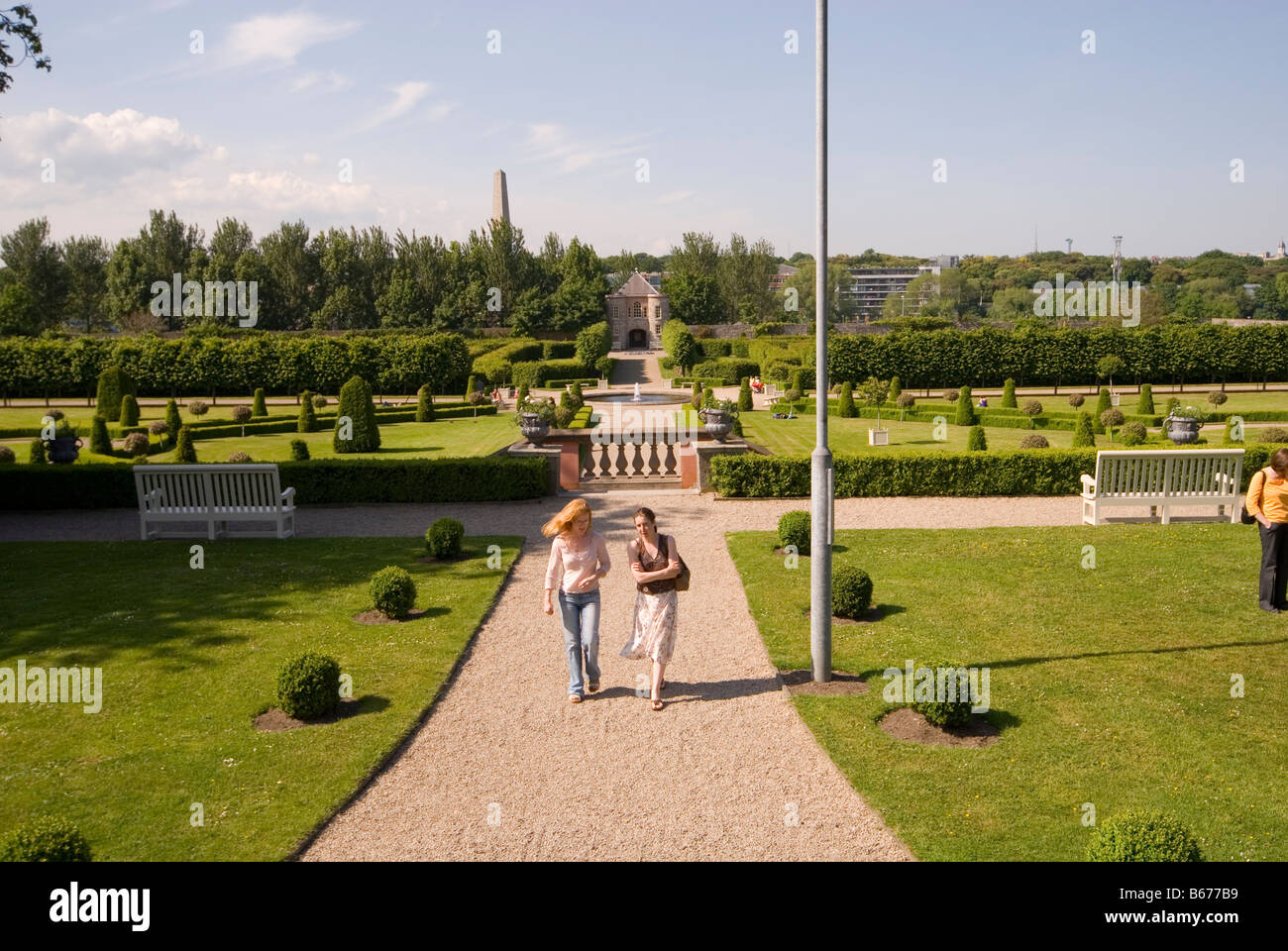 Dublin-Museum der modernen Kunst Gärten Stockfoto