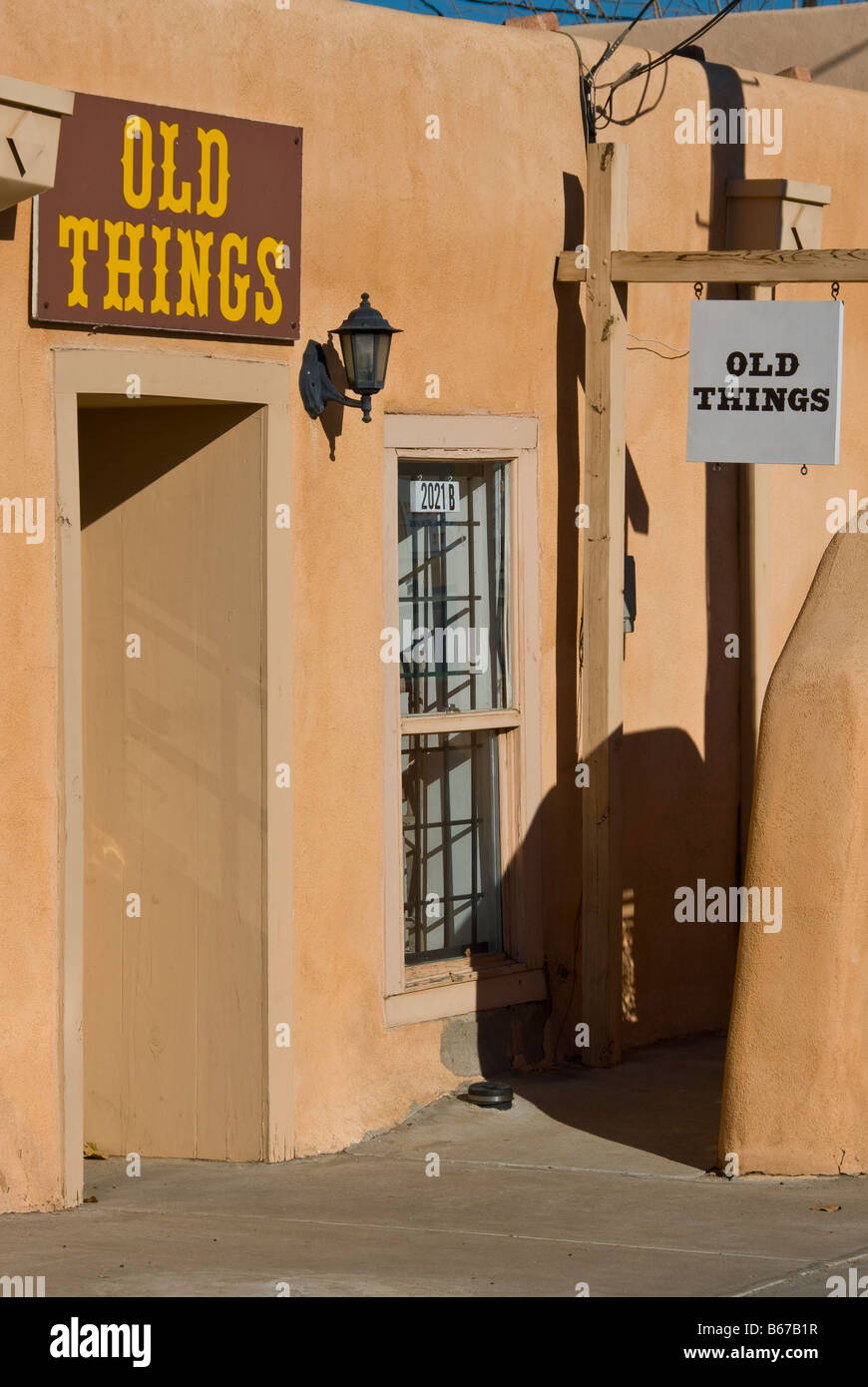 Alte Sachen zu verstauen, Old Town, Albuquerque, New Mexico. Stockfoto