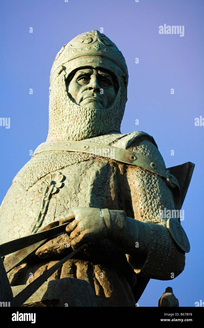 Robert der Bruce King of Scots Denkmal von Charles d'Orville Pilkington Jackson bei Bannockburn, Stirlingshire, Schottland. Stockfoto