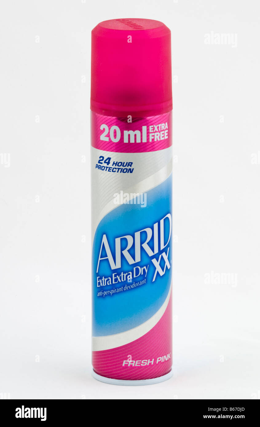 In Großbritannien verkauft senteurs Extra Extra Dry Anti-Transpirant Deo Fresh Pink Stockfoto