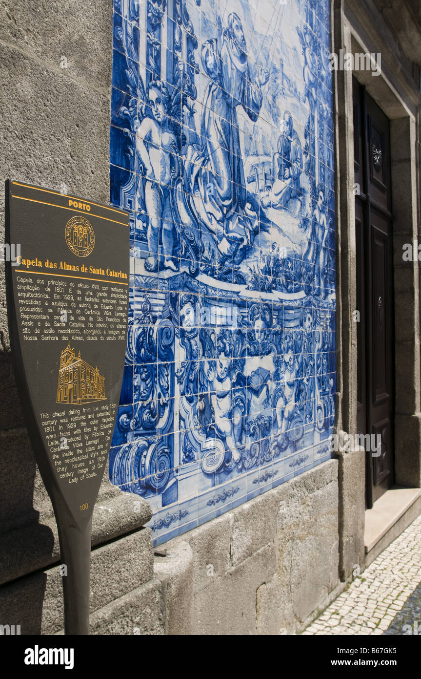 Capela Das Almas, Porto, Portugal Stockfoto