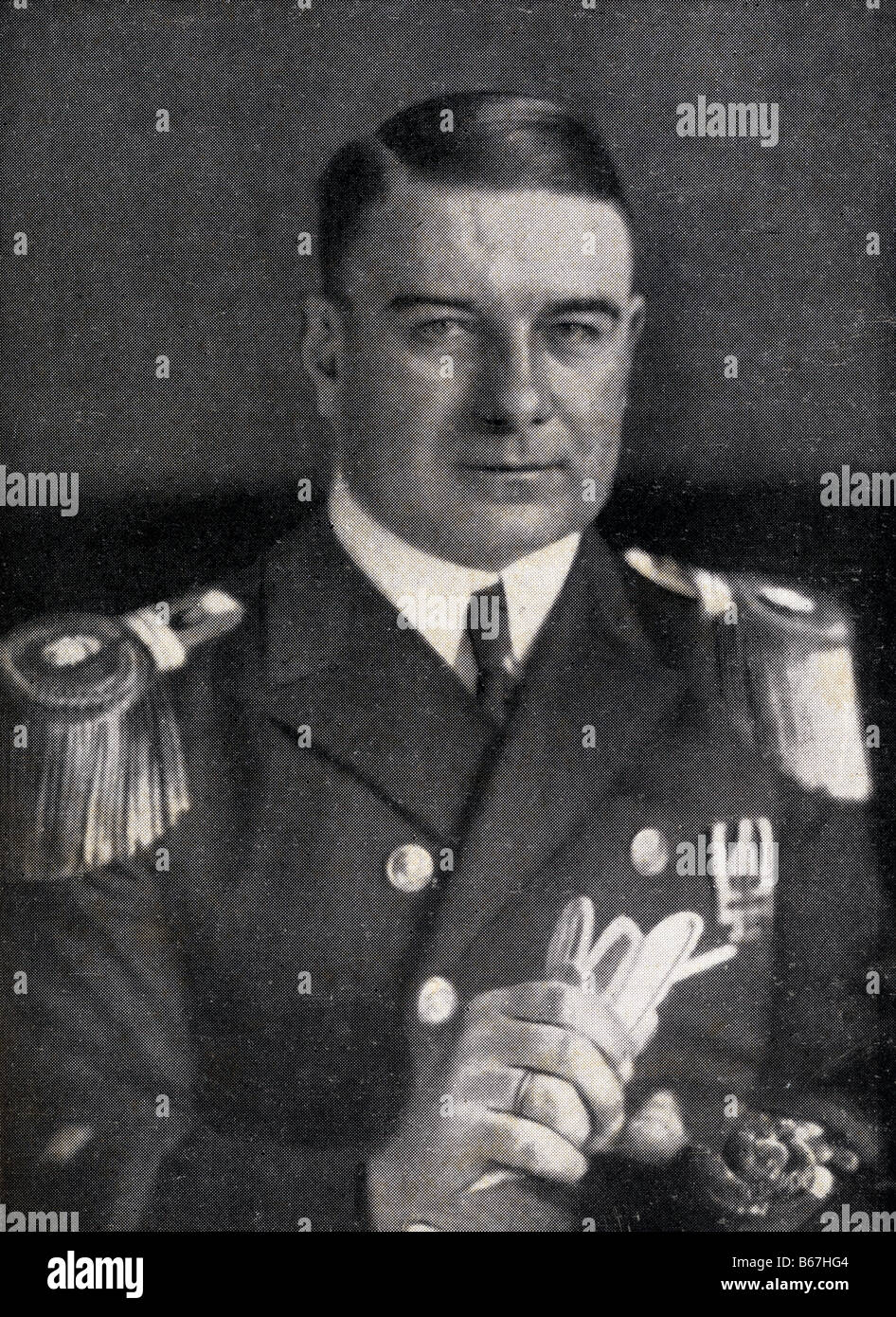 Karl Spindler, 1887-1951. Deutscher Seekapitän im Ersten Weltkrieg. Stockfoto