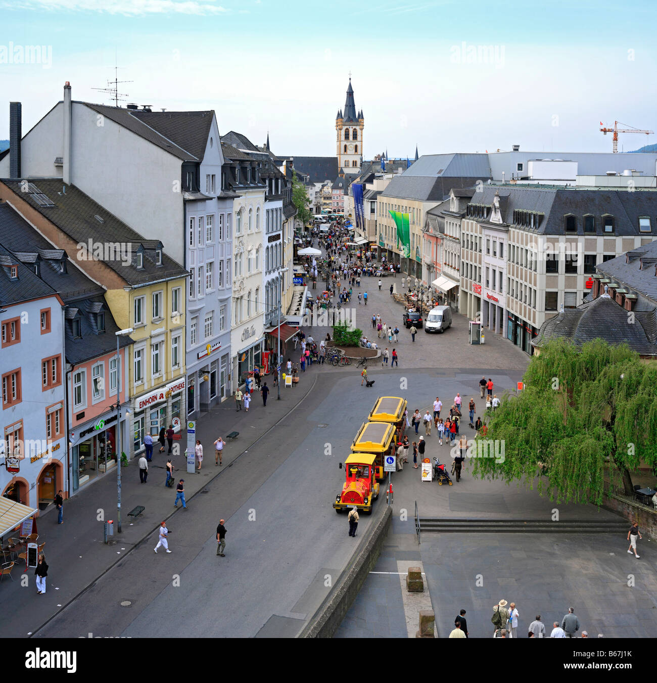 Ansicht von Trier aus Porta Nigra, Trier, Rheinland Pfalz, Deutschland Stockfoto